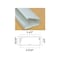 Kable Kontrol Cover Plate Raceway, WC Series, 2-1/2 in W, 0.875 in H, 5 ft L, White WC9375 - alternate 4